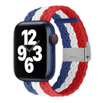 Nylon Braid Watch Band For Apple Watch Series, 7 41mm / 6&SE&5&4 40mm / 3&2&1 38mm