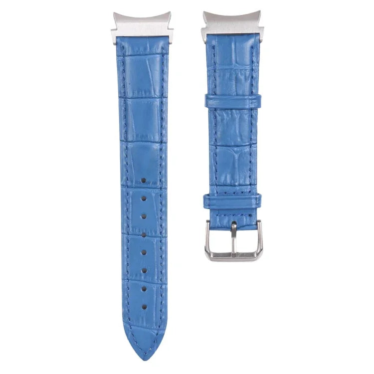 Slub Texture Leather Watch Band, For Samsung Galaxy Watch4 40mm/44mm