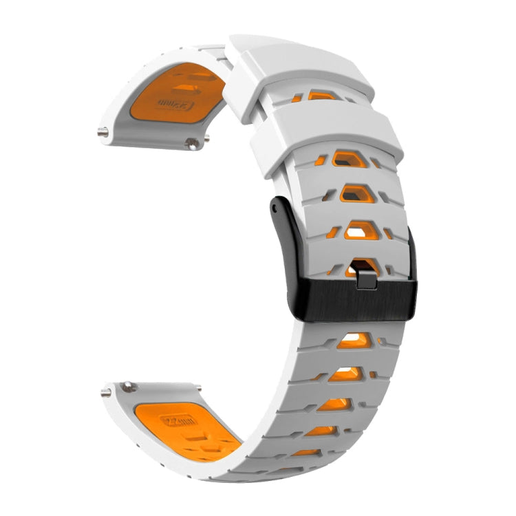 Trapezoidal Three-row Hole Silicone Watch Band, For Huawei Watch GT Runner