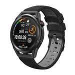 Trapezoidal Three-row Hole Silicone Watch Band, For Huawei Watch GT Runner