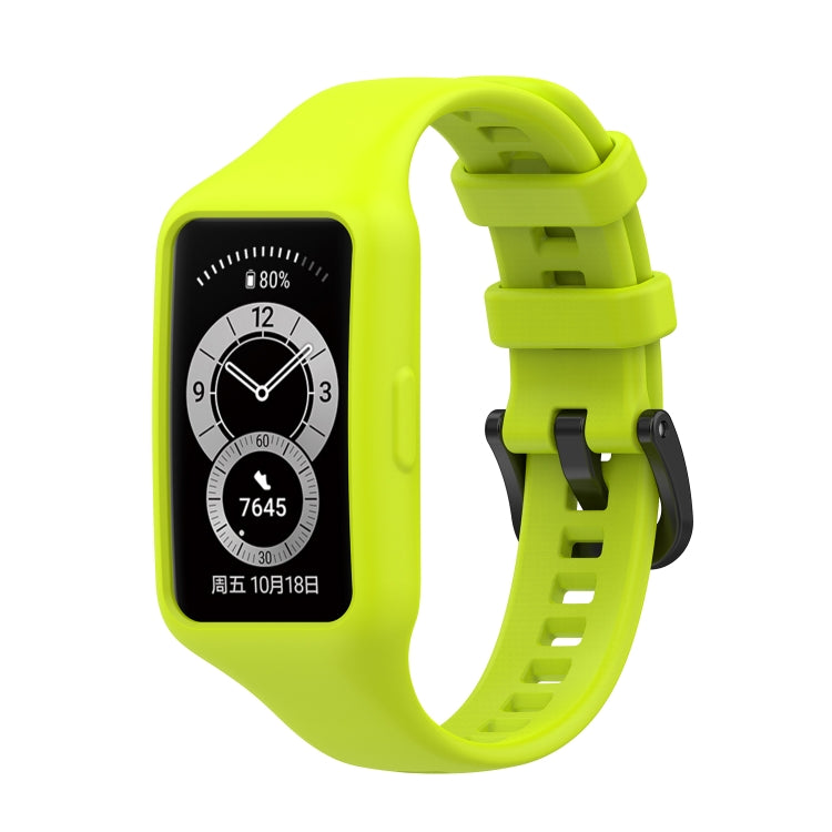 For Huawei Band 7 / 6 Pro / 6 / Honor Band 6 Universal Integrated Silicone Watch Band