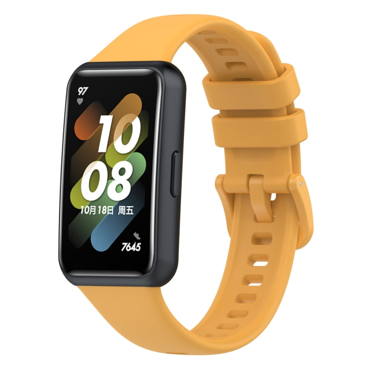 Metal Head Silicone Watch Band, For Huawei Band 7