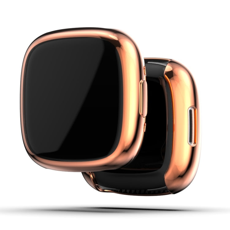 Full Coverage TPU Electroplating Watch Protective Case, For Fitbit Versa 4