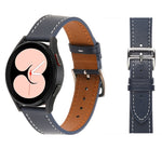 Plain Weave Leather Watch Band, For Samsung Galaxy Watch4 40mm / 44mm