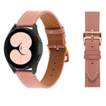 Plain Weave Leather Watch Band, For Samsung Galaxy Watch4 40mm / 44mm