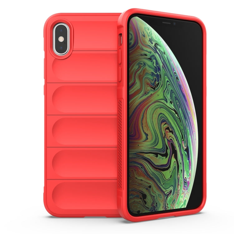 Magic Shield TPU + Flannel Phone Case, For iPhone XS Max