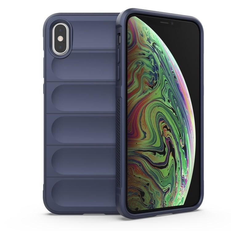 Magic Shield TPU + Flannel Phone Case, For iPhone XS Max