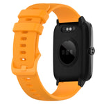 19mm Silicone Plaid Watch Band, For ID205 / Willful SW021