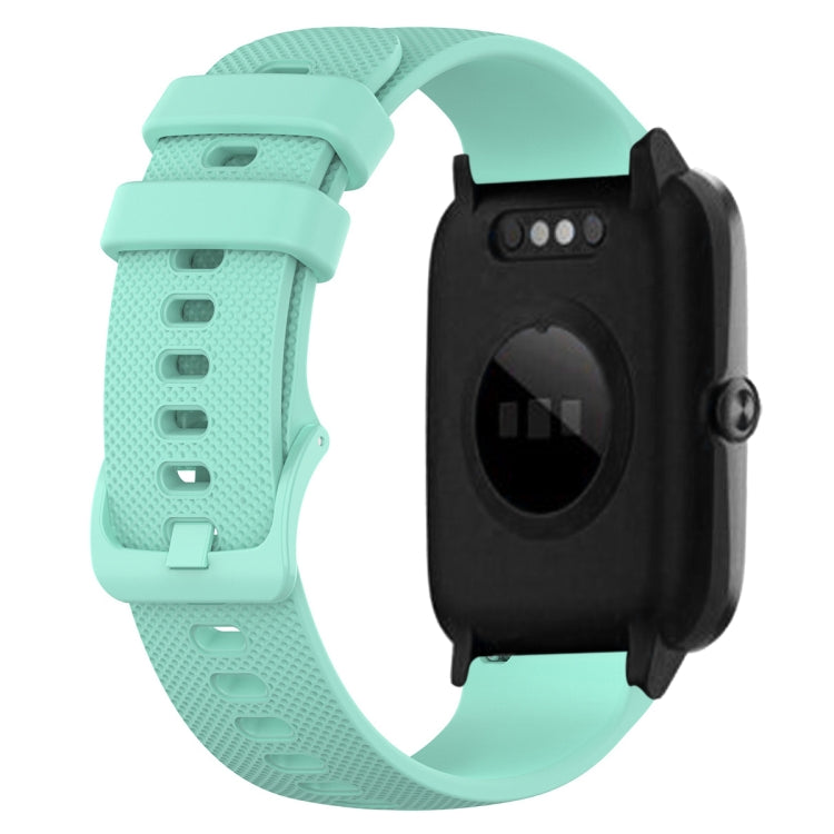 19mm Silicone Plaid Watch Band, For ID205 / Willful SW021