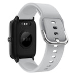19mm Electroplating Buckle Silicone Watch Band, For ID205 / Willful SW021
