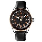 SKMEI 9232 Stainless Steel Buckle Glass Mirror Waterproof Resistant Quartz Watch