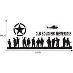 2 PCS/Set D-84 Old Soldiers Pattern Car Modified Decorative Sticker, D-84