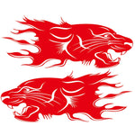 2 PCS/Set D-417 Lion Pattern Car Modified Decorative Sticker, D-417