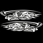 2 PCS/Set D-435 Grim Reaper Pattern Car Modified Decorative Sticker, D-435