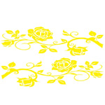 2 PCS/Set D-545 Rose Pattern Car Modified Decorative Sticker, D-545