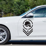 2 PCS/Set D-739 Skull Pattern Car Modified Decorative Sticker, D-739