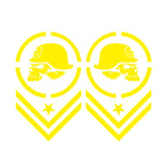 2 PCS/Set D-739 Skull Pattern Car Modified Decorative Sticker, D-739