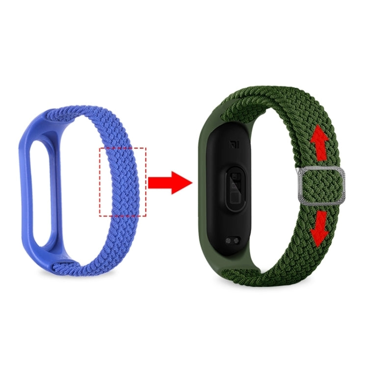 Adjustable Nylon Braided Elasticity Watch Band, For Xiaomi Mi Band 7