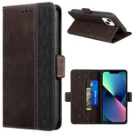 Stitching Magnetic RFID Leather Case, For iPhone 14 Pro Max, For iPhone 14 Pro, For iPhone 14, For iPhone 14 Plus