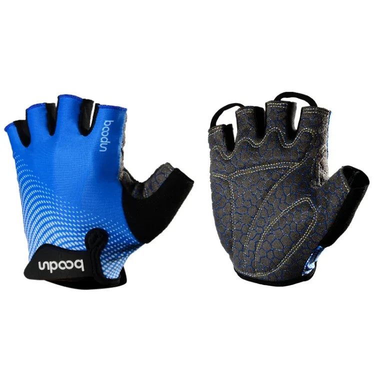 BOODUN 1096 Non-slip Wear-resistant Breathable Fitness Sports Silicone Gloves, S, M, XL