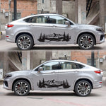 2 PCS/Set D-957 Mountains Pattern Car Modified Decorative Sticker, D-957
