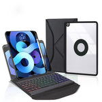 Z11BS Pen Slot Backlight Bluetooth Keyboard Leather Tablet Case, For iPad Pro 11 2021/2020/2018, For iPad Air 11 2025 / 2024 / Air 5 / Air 4, For iPad 10.2 2021/2020/2019