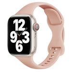 Small Waist Butterfly Buckle Watch Band For Apple Watch Series, 7 45mm / 6&SE&5&4 44mm / 3&2&1 42mm, 7 41mm / 6&SE&5&4 40mm / 3&2&1 38mm