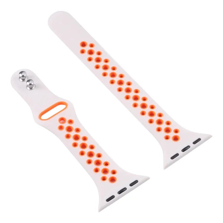 Double Nail Small Waist Watch Band For Apple Watch Series, 7 45mm / 6&SE&5&4 44mm / 3&2&1 42mm, 7 41mm / 6&SE&5&4 40mm / 3&2&1 38mm