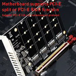 PH44 NVME 4 Disk Array Card PCI-E Signal Split Array Card