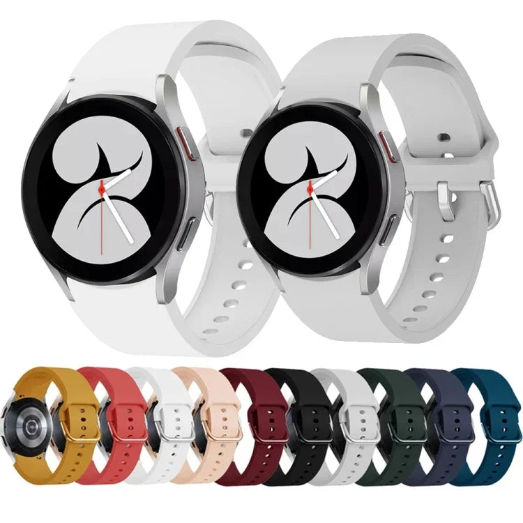 Universal Silicone Colorful Buckle Watch Band, For Samsung Galaxy Watch 5 40mm/44mm / 5 Pro 45mm