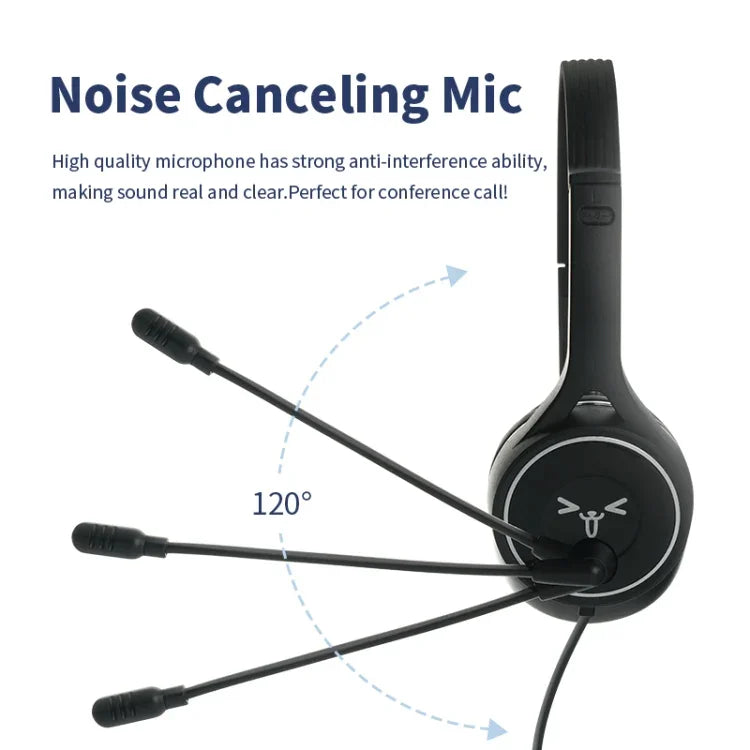SOYTO SY-G30C Long Microphone Wired Noise Cancelling Ergonomic Gaming Headset, 3.5mm