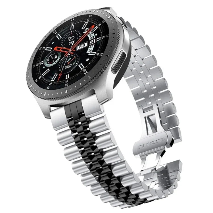 For Samsung Galaxy Watch 5 40mm / 44mm Five-bead Stainless Steel Watch Band