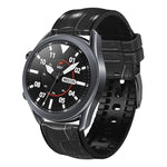 For Huawei Watch GT3 Pro 46mm Bamboo Joint Texture Silicone Leather Watch Band
