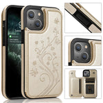 Butterflies Flowers Double Buckle Case, For iPhone 14 Pro Max, For iPhone 14 Pro, For iPhone 14, For iPhone 14 Plus