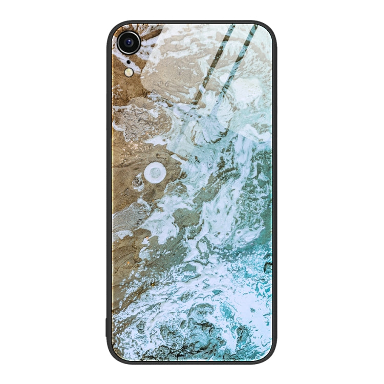 Marble Pattern Glass Protective Phone Case, For iPhone 14, For iPhone 1XR, For iPhone XS Max