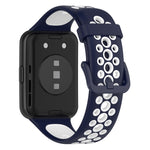 For Huawei Watch Fit 2 Two-Color Breathable Silicone Watch Band