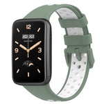 For Xiaomi Mi Band 7 Pro Two-Color Breathable Silicone Watch Band