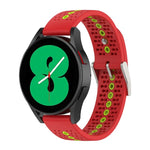 20mm Colorful Hole Silicone Watch Band, For Samsung Galaxy Watch 5 40mm, For Samsung Galaxy Watch 5 44mm, For Samsung Galaxy Watch 5 Pro 45mm