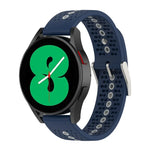 20mm Colorful Hole Silicone Watch Band, For Samsung Galaxy Watch 5 40mm, For Samsung Galaxy Watch 5 44mm, For Samsung Galaxy Watch 5 Pro 45mm