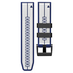 Vertical Stripes Two-color Silicone Watch Band, For Garmin Fenix 7, For Garmin Fenix 7X