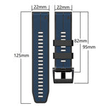 Vertical Stripes Two-color Silicone Watch Band, For Garmin Fenix 7, For Garmin Fenix 7X