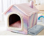House Type Universal Removable and Washable Pet Dog Cat Bed Pet Supplies, S