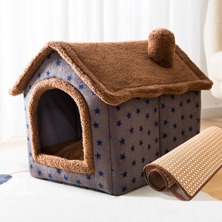 House Type Universal Removable and Washable Pet Dog Cat Bed Pet Supplies, S