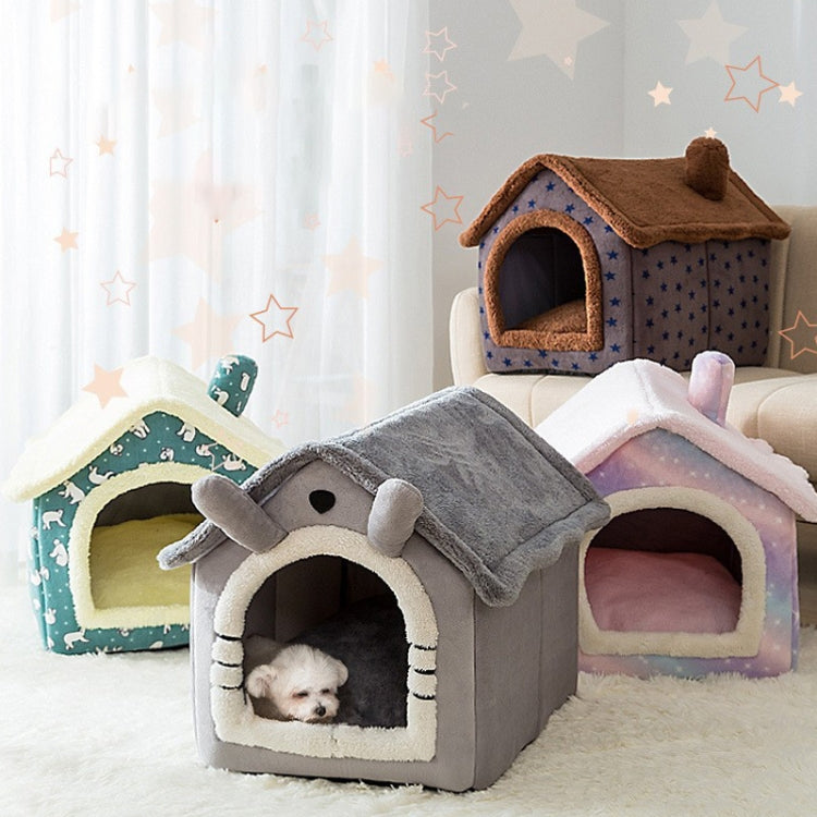 House Type Universal Removable and Washable Pet Dog Cat Bed Pet Supplies, S