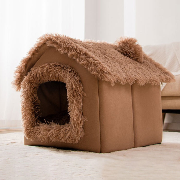 House Type Universal Removable and Washable Pet Dog Cat Bed Pet Supplies, M