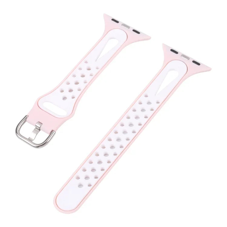 Water Drop Silicone Watch Band For Apple Watch Series, 7 41mm / 6&SE&5&4 40mm / 3&2&1 38mm, 7 45mm / 6&SE&5&4 44mm / 3&2&1 42mm