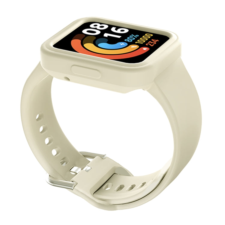 Solid Color Silicone Integrated Watch Band, For Xiaomi Redmi Watch / Watch Lite, For Xiaomi Redmi Watch 2 / Watch 2 Lite