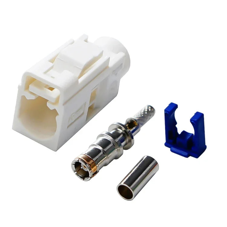For RG174 Cable Fakra Radio Crimp Female Jack / Plug Connector with Phantom RF Coaxial
