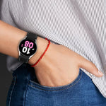 Universal Leather Texture Silicone Watch Band, For Samsung Galaxy Watch5 / Watch5 Pro /  Watch4