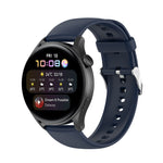 Solid Color Soft Silicone Watch Band, For Huawei Watch3 Pro New